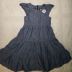 Cap-Sleeved Gymboree Denim Dress (Girls Size 10)